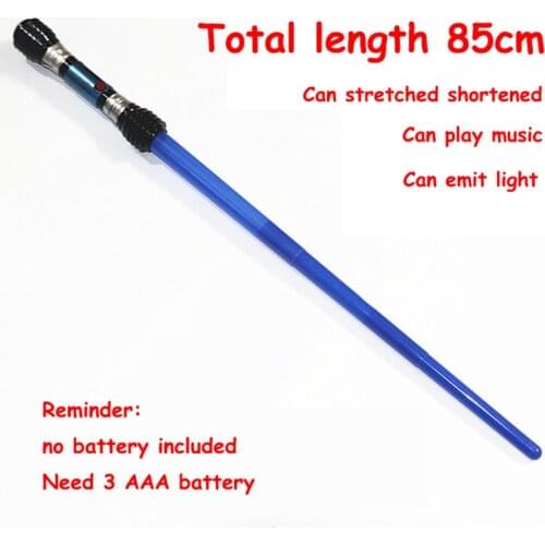 1Pcs Laser Sword Lightsaber Cosplay Prop Saber Light up LED Sound Children Outdoors Luminous Lightsaber Toys Boy Flashing Gift