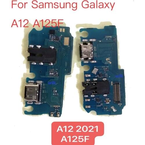 10PCS NEW Original USB Port Charging Board For Samsung Galaxy A12 A125F USB Charging Dock Port Flex cable Repair Parts