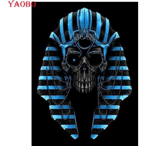 Fantasy Skull Halloween Art 5d Diy Diamond Painting Cross Stitch Full Round Diamond Embroidery Pattern Rhinestone Decor Home art