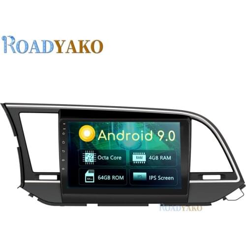 9'' Android Car Radio Navigation For Hyundai Elantra 2016-2019 Stereo Auto Car GPS Multimedia Video Player 2 Din Autoradio