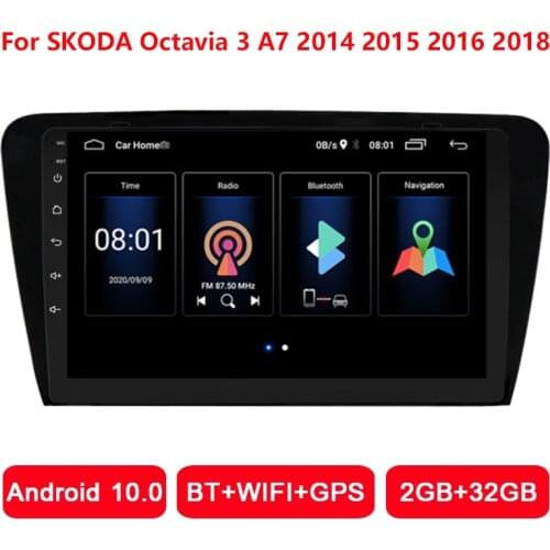Android 10.1 Car Radio Multimedia For SKODA Octavia 3 A7 2014 2015 2016 Video MP5 Player Navigation GPS no 2 din
