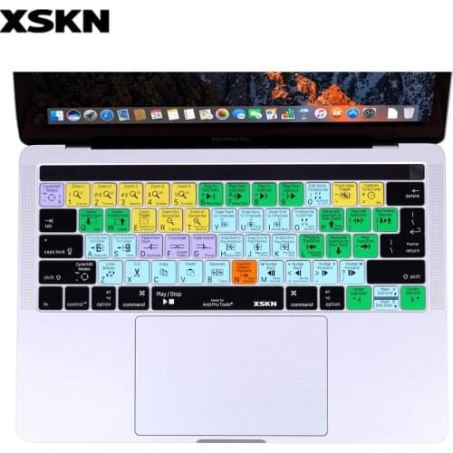 XSKN Smart Skin Avid Pro Tools Keyboard Cover for Macbook A1706 A1707 (Touch ID, 2016+) Music Software Shortcut Hot Keys US EU