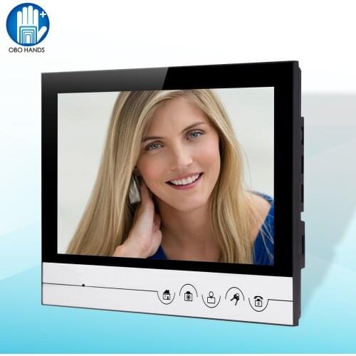 9" TFT Color Video Door Phone Intercom System Video Doorbell Indoor Monitor Unit with 12 Ringtone for Home Apartment Safe V90rm