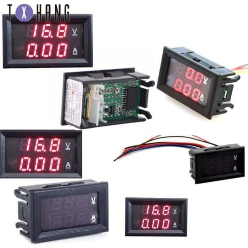 DC 100V 5/10/20 / 50A voltmeter ammeter red red LED amplifier dual digital voltmeter ammeter electronics accessories