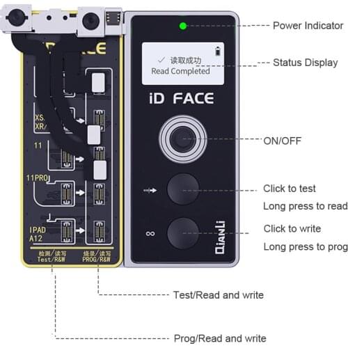 Qianli ID Face Dot Matrix Projector Detector for iPhone X XS Max XR 11 Pro Max Face ID Checking Reading Writing Programmer