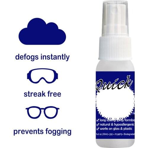 For Car Window Defogger Cleaning Tool 1pc 30ml Car Window Anti-fog Spray Car Rearview Mirror Anti Fogging Agent