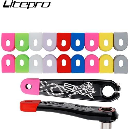 Fixed Gear Road Bicycle Crank Protector Sleeve MTB Mountain Bike Crankset Cover Scratch-resistant Silicone Cover Cycling Parts