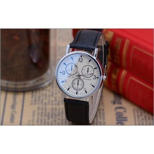 New fashion creative watch simple square quartz blue glass watch wrist belt watch