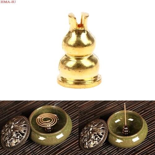 Portable Alloy Copper Incense Holder Fixed Incense Sticks Coil Burner Censer