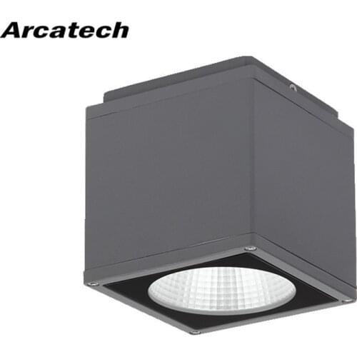 10Pcs/Lot Outdoor 8W LED Ceiling Light Waterproof Balcony Modern Square Down light Garden Door Light Outdoor Ceiling Light NR-53