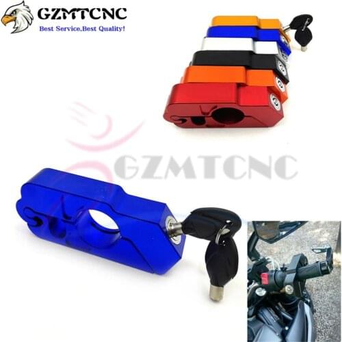 Universal Motorcycle Scooter Grip Lock Handlebar Handset Brake Lever Disc Locking For Honda Kawasaki Yamaha Motorbike Anti Theft