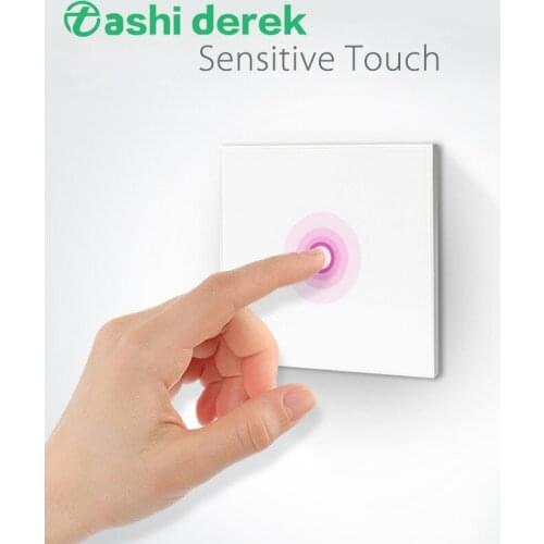 WiFi EU Light Switch 1gang Smart Wireless European Standard 1 Street Lamp Control WiFi Series