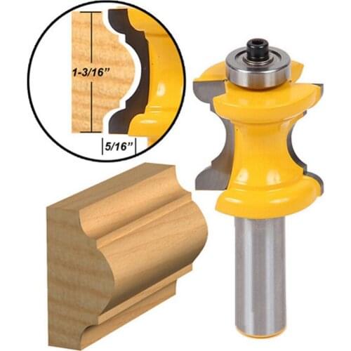 1pc 1/2'' Shank Router Bit Bullnose Bead Column Face Molding Wood Cutter For Woodworking Tools