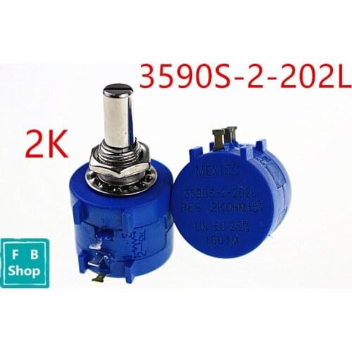 1PCS 3590S-2-202L resistance 2K ohm Potentiometer Adjustable Resistor