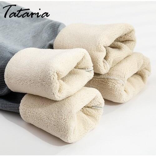 1 women Warm Winter Leggings for Women Thick Velvet Casual Wool Fleece Trousers Women High Elasticity Leggings Pants