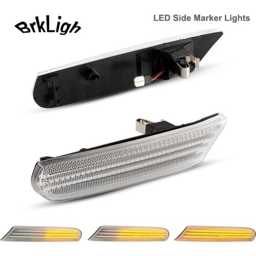 2Pcs Dynamic LED Side Marker Reflection Warning Lamp Front Turn Signals Light For Porsche Boxster 986 996 Carrera Turbo Targa 91