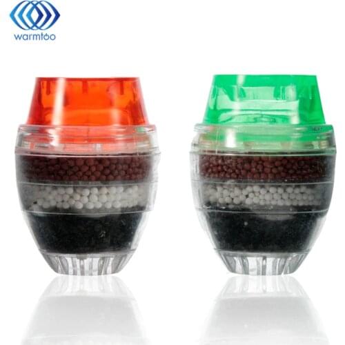 2Pcs Water Filter Carbon Home Household Kitchen Mini Faucet Tap Water Clean Purifier Filter Filtration Cartridge 21-23mm