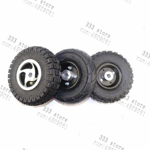3.00-4 4.10-4 atv tire tubes trye tire and inner tube rim wheel Alloy Rim hub for 49cc ATV Quad Go Kart Gas scooter bike motorcy
