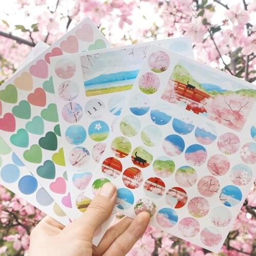 8pakcs/LOT spring banquet music series daily Creative fresh deceration DIY paper sticker