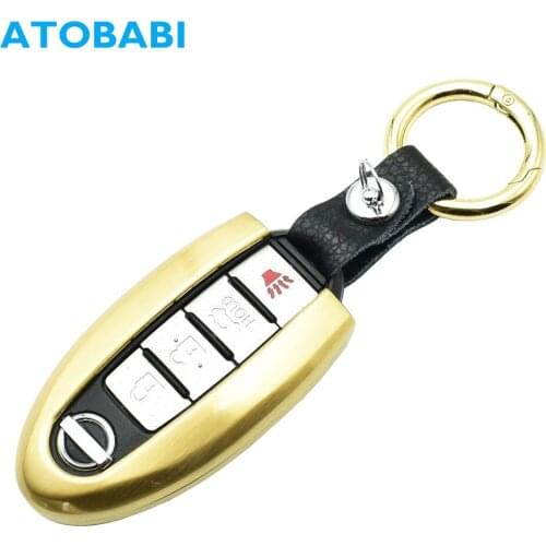 Zinc Alloy Car Key Case For Nissan Juke Qashqai j10 j11 x-Trail t31 t32 Kicks Tiida Murano Note Infiniti Smart Remote Fob Cover