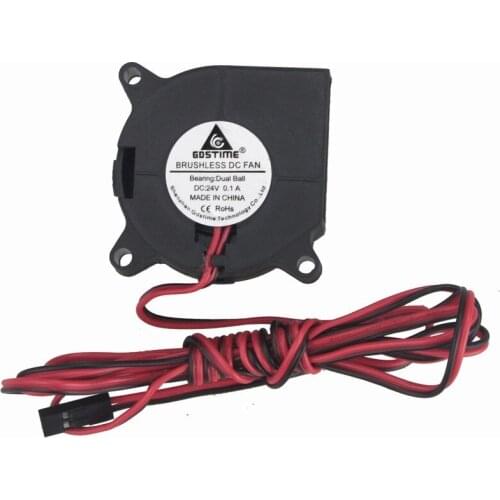Gdstime 2 pcs DC 24V Blower Cooling Fan 40mm x 20mm Ball Bearing 4020 3ft Cable Wire Long 3D Printer Cooler 4cm 2Pin
