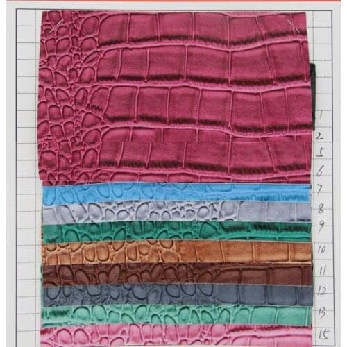 Crocodiles leather artificial PU leather fabric wholesale Alligator leather material