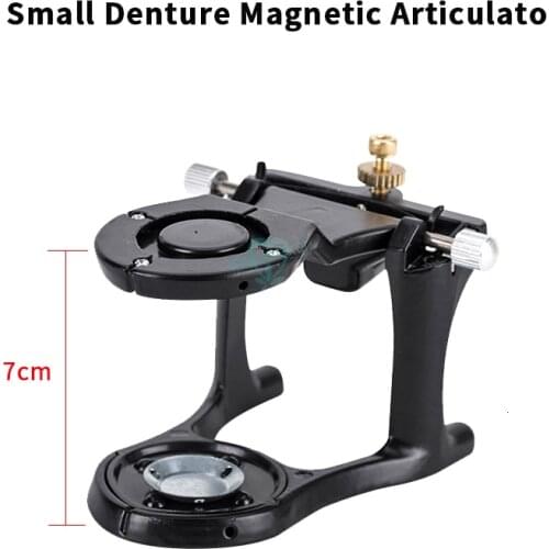 Small black Adjustable Denture Magnetic Articulator for Mounting Pre-cast Dental Models Dental Laboratory Equipment