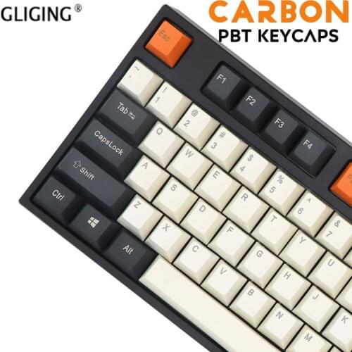 108-Key Top Engraving Side Engraving And Blank CARBON ZEALER Mechanical Keyboard PBT Keycap For Cherry MX Switch
