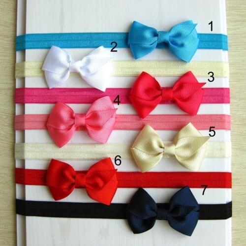 60pcs cute Baby Kids headband girls ribbon bow headband