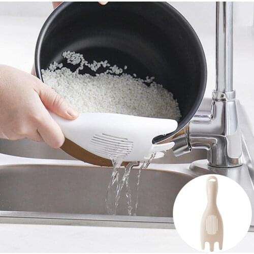 Multifunction Rice Washing Spoon Bean Wash Cleaning Drain Filter Household Sink Food Drain Non-stick Heat Resistant Kitchen Tool