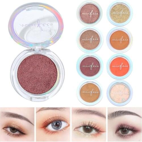 8 Color Pearlescent Mashed Potato Monochrome Eye Shadow Fine Glitter Waterproof Gel Sequin Eye Shadow Palette Makeup TSLM1