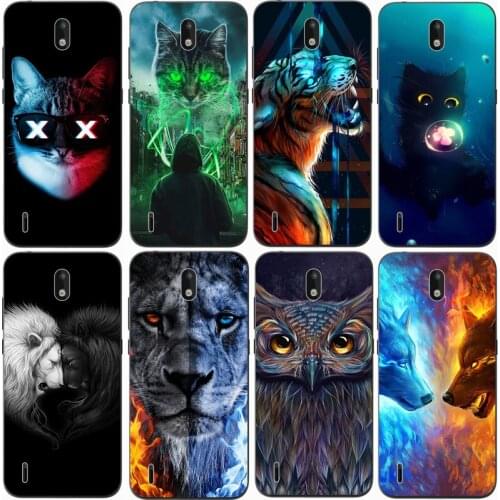 For NOKIA 1.3 Case Rose Wolf Cute Patterned Cover Soft Silicon Phone Case for Nokia 1.3 Top Quality