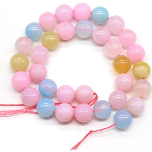 Natural Morgan Agates Stone Beads 4/6/8/10/12mm DIY Round Loose Stone Beads For Jewelry Making Bracelet Strand 15