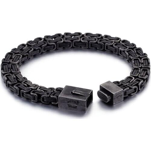 New personality titanium steel bracelet Stainless steel mens tide mens accessories