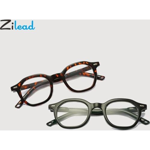 Zilead Retro Polygon Reading Glasses Resin Lens Prebyopia Spectacles For Men Women Hyperopia Eyeglasses Eyewear Unisex