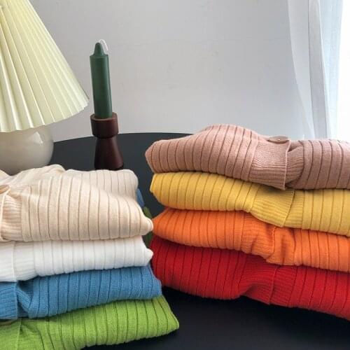 Solid Rib Knitted Cardigan Women Autumn 2021 Fashion Casual Single Breasted V-neck Loose Streetwear Knitwear Crop Top Coat