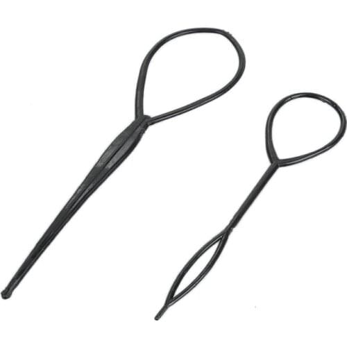 Black Topsy Tail Hair Braid Ponytail Maker Hair Styling Tools Ponytail Creator Plastic Loop Hair Accessories Dropshipping