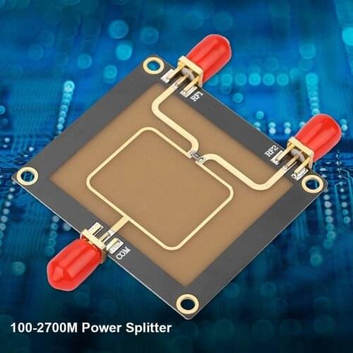 Power Splitter 100-2700M Frequency RF Power Splitter One Channel Input Signal Into Two Channel Divider Combiner