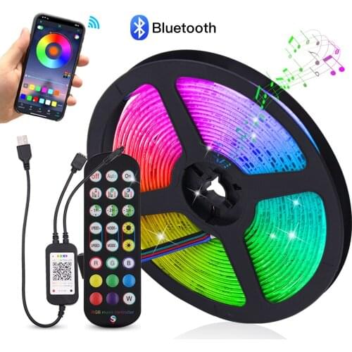 Bluetooth Led Strip USB Infrared Control RGB SMD5050 DC5V Flexible Lamp Tape Diode TV Background Lighting luces LED 1M 2M 3M 4M