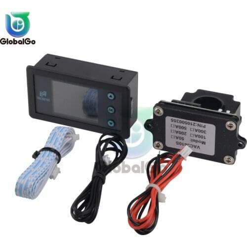 120V 50A/100A/200A/500A Coulomb Meter Battery Tester Battery Capacity Coulometer Power Level Display Lithium Battery Indicator