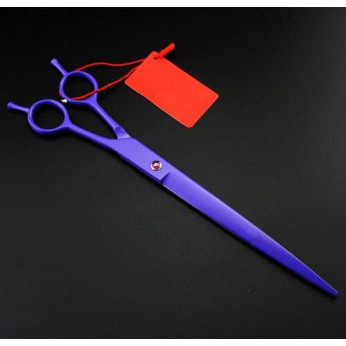 Japan 440c 9 inch 24 cm Violet dog hair clipper cat cutting barber pet hair scissors dog grooming shears hairdressing scissors
