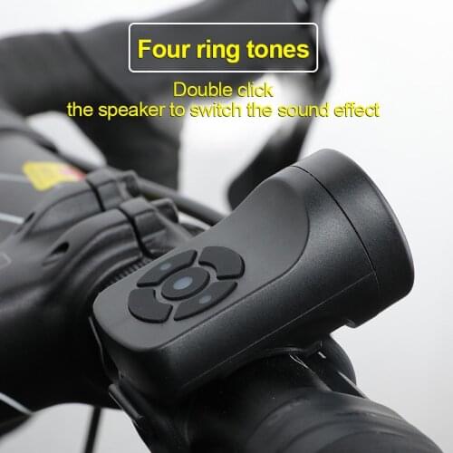 Bicycle Bell USB Rechargeable Bike Alarm 120db Waterproof Cycling Bike Electric Horn Mini Portable Mtb Road Bike Handlebar Bell