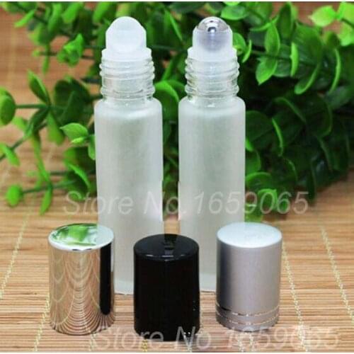 10ml matt wahite roll on roller perfume atomizer sample bottles f essential oils roll-on refillable deodorant containers