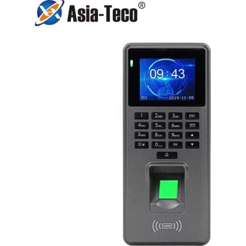 125Khz RFID 2.4 inch Fingerprint Access Control Keypad USB Biometric System Electronic Time Clock Recorder Attendance Machine