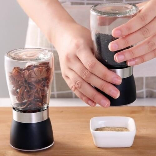 Ucuzal 2 PCs Ceramic Salt Pepper Spice Grinder Salt Grinder