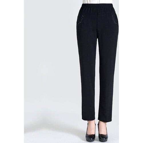 2017 Women Capris Harem Pants Cuffs Khaki Grey Trousers Female Office Lady Tight Legs Pant Spring Woman Clothing Plus Size