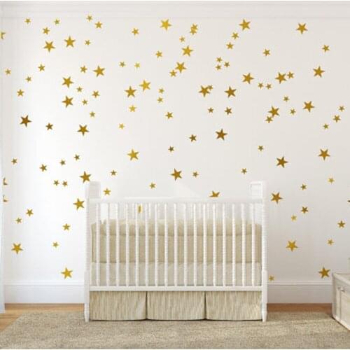 6pcs/39pcs Pentagram Cartoon Childrens Kid Room Baby Wall Sticker Sky Star vinyl Removable Wall Stickers Decals Removable