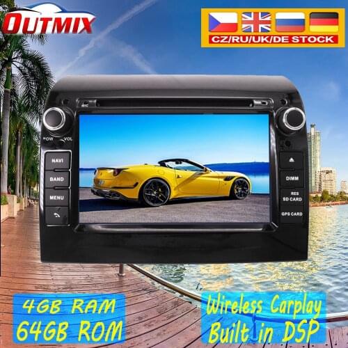 4+64 Android 10.0 Head Unit Carplay Multimedia GPS Navi Car Radio DVD Stereo For Fiat Ducato 2006+ CITROEN Jumper PEUGEOT Boxe