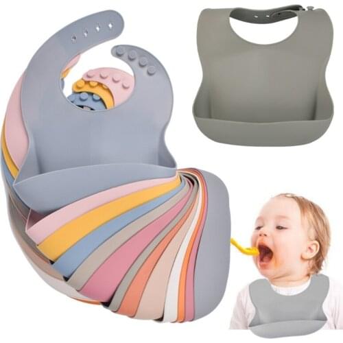 5 PCS Silicone Baby Eating Plate Food Grade Safety Baby Feeding Plate - BPA Free - Smile Face Plate Bib Tableware Set (12 colors