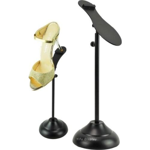 Free Shipping Metal Black Shoe Display Stand Shoe Riser Stand Shoe Holder Shoe Rack